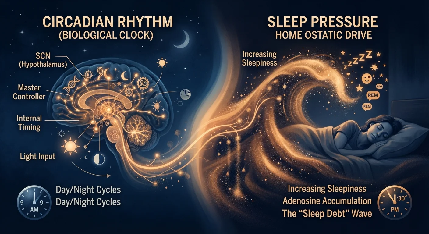 Circadian Rhythms vs. Sleep Pressure: The Two Forces That Control When You Fall Asleep